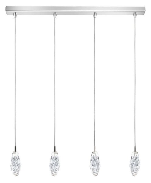 Φωτιστικό Οροφής - Ράγα 01466.09B 3W 24V LED 3000K 85cm Silver-Clear Luma