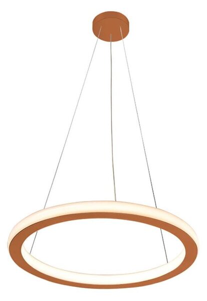 Φωτιστικό Οροφής Κρεμαστό 01381-03 32W LED 3000K 2550Lm D40cm Copper Luma