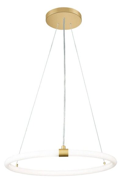 Φωτιστικό Οροφής Κρεμαστό 01405-03 14W LED 3000K1000Lm D40cm Gold Luma