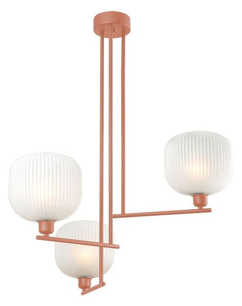 Φωτιστικό Οροφής Κρεμαστό 01393 3xE14 60x80cm Copper Luma