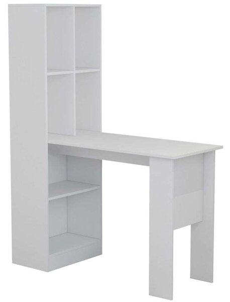 Γραφείο Με Βιβλιοθήκη Acumen 230-000027 120x50x150cm White