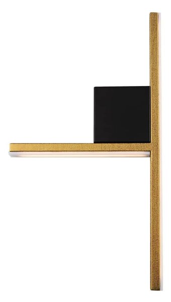 Φωτιστικό Τοίχου 01357-17 12W LED 3000K 960Lm 28x50cm Oxidized Gold Luma