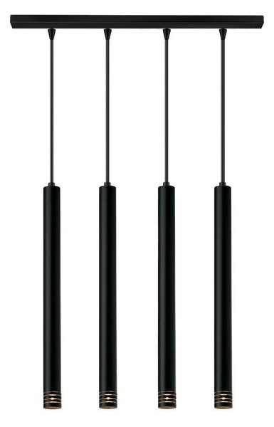 Φωτιστικό Οροφής - Ράγα 09710-09BRS G9 85cm Black Luma