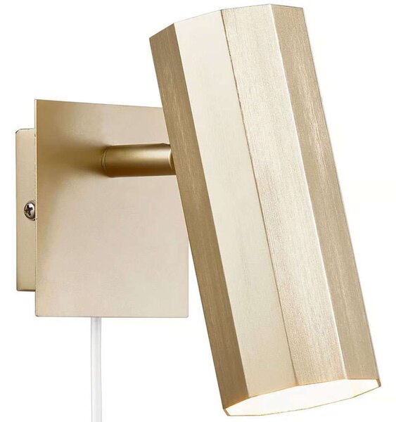 Φωτιστικό Τοίχου Alanis 2213441035 Φ6x12x15cm Gu10 15W Brass Nordlux