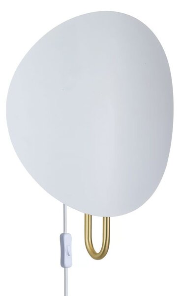 Φωτιστικό Τοίχου Spargo E27 32x39,3cm White-Brass Dftp