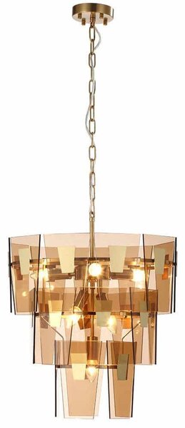 Φωτιστικό Οροφής Isabella 4309100 Φ48x105cm 6xE14 40W Honey-Gold Viokef