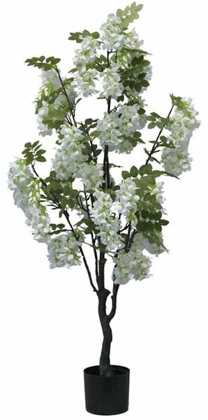 Τεχνητό Δέντρο Bean Flowers 316-000025 125cm Green-White Inart