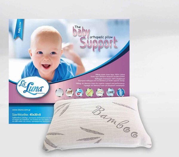 Μαξιλάρι Ύπνου Memory Foam Baby Orthopedic La Luna