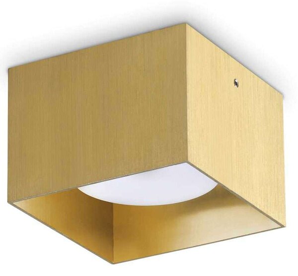 Φωτιστικό Οροφής - Σποτ Spike Square 317502 10x10x6,5cm 1xGX53 15W Brass Ideal Lux