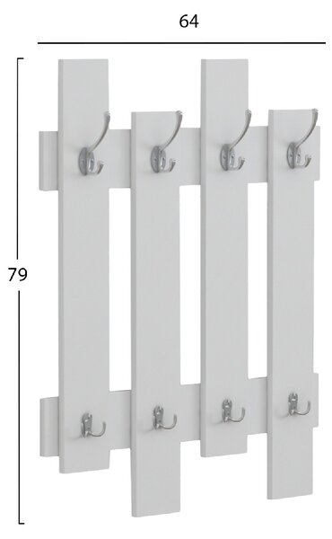 ΚΡΕΜΑΣΤΡΑ ΕΙΣΟΔΟΥ WESSON HM8940.11 ΜΕΛΑΜΙΝΗ ΣΕ ΛΕΥΚΟ 64x4x79Υεκ