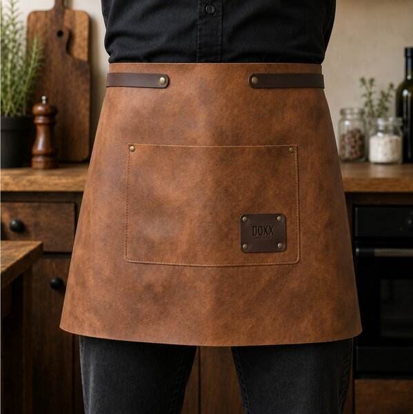 Δερμάτινη Ποδιά Μέσης Doxx Amsterdam Smooth Leather Waist Apron με ρυθμιζόμενα λουράκια - Camel