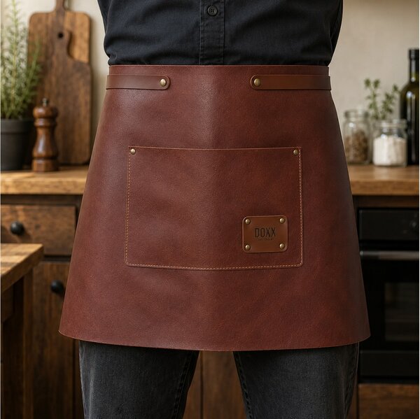 Δερμάτινη Ποδιά Μέσης Doxx Amsterdam Smooth Leather Waist Apron με ρυθμιζόμενα λουράκια - Chestnut