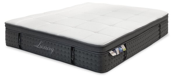 ΣΤΡΩΜΑ LUXURY PAKOWORLD POCKET SPRING+GEL MEMORY FOAM+LATEX 34-36CM 150X200ΕΚ