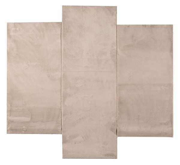 Μοκέτες Κρεβατοκάμαρας (Σετ 3τμχ) Pol Rugs & Mats Como Beige