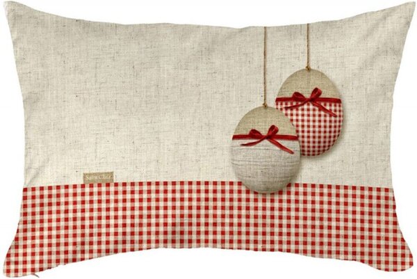 Μαξιλάρι Easter Cushion 02 Με Γέμιση Beige-Red Saint Clair