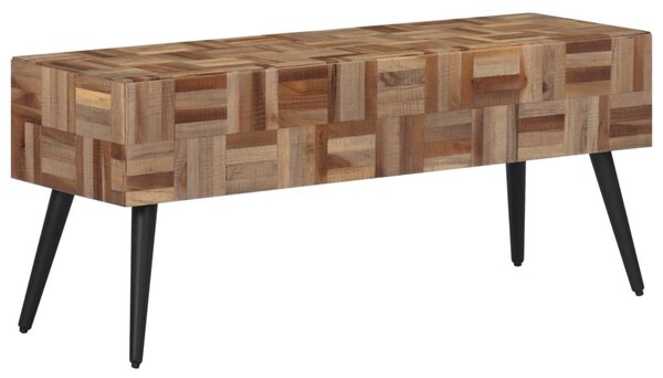 VidaXL Πάγκος 110 x 35 x 45 εκ. από Μασίφ Ανακυκλωμένο Teak