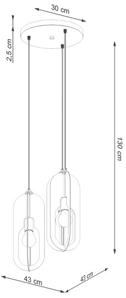 Sollux Κρεμαστό φωτιστικό NICUS 1 λευκό,ατσάλι,Ε27 3xmax 15W LED