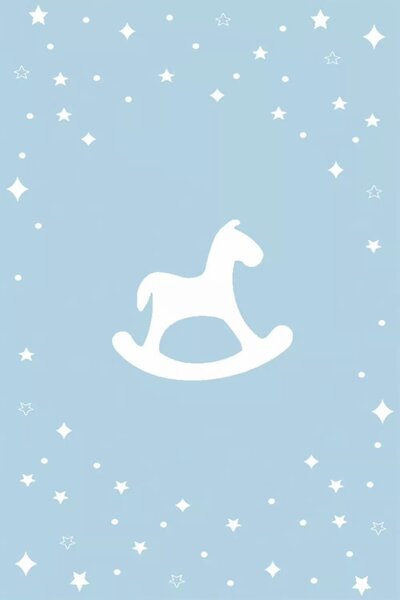 Χαλί Παιδικό Bambino Rocking Horse 8611AXY Light Blue Ezzo