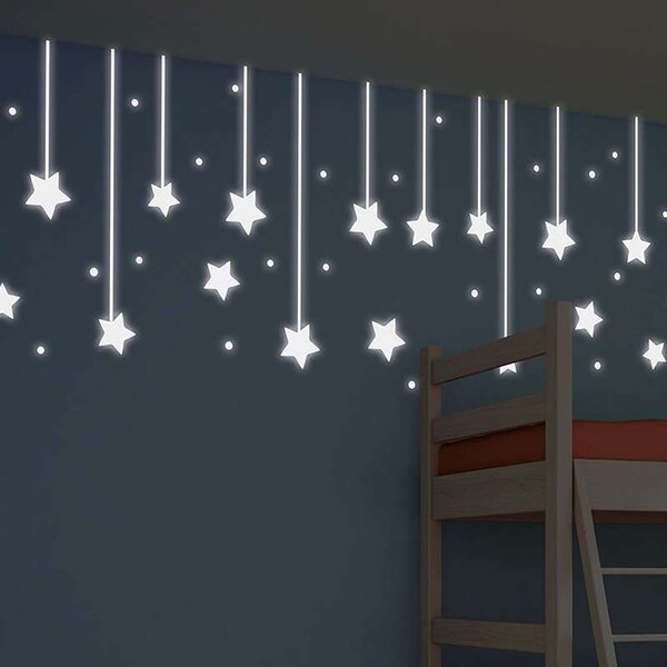 Αυτοκόλλητα Τοίχου Βινυλίου Hanging Stars 79227 31Χ31Cm Ango