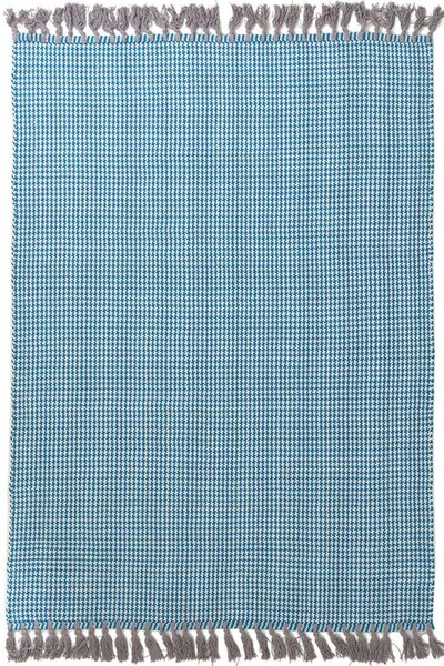 Χαλί Urban Cotton Kilim Houndstooth Caribbean Sea Royal Carpet