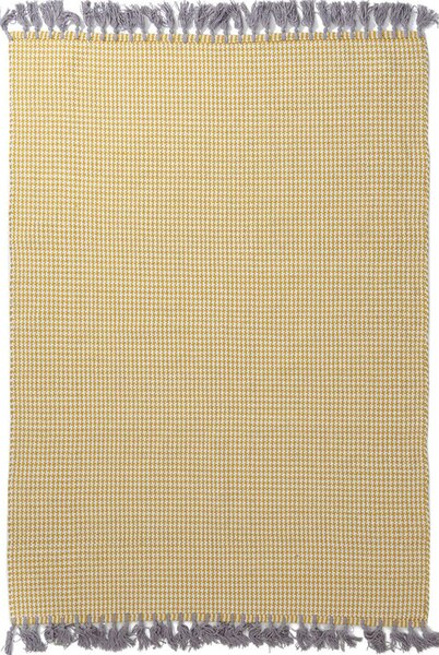 Χαλί Urban Cotton Kilim Houndstooth Yellow Royal Carpet