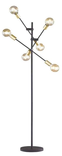 Φωτιστικό Δαπέδου Cross 406700632 Black-Gold Trio Lighting