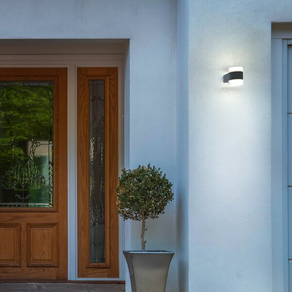 OSRAM Λάμπα LED εξωτερικού χώρου ENDURA STYLE PUCK, σκούρο γκρι, IP44, Γκρι, Αλουμίνιο, σύγχρονο