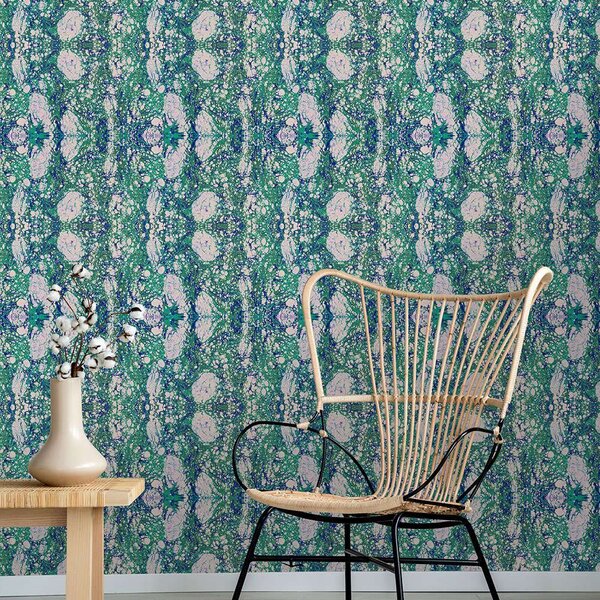 Ταπετσαρία Marbled Paper WP20344 Green-Blue-Grey MindTheGap