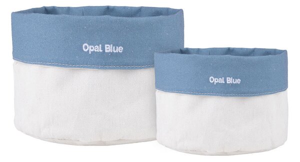 Καλάθια Αποθήκευσης (Σετ 2τμχ) Estia Opal Blue 02-41199