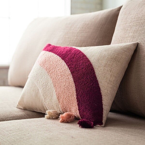 Μαξιλαροθήκη Διακοσμητική Iris 242 Cherry-Pink-Ecru Gofis Home