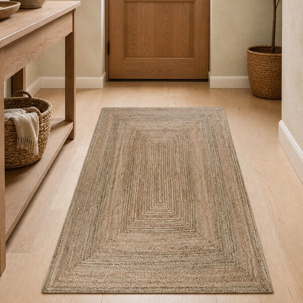 Χαλί Διαδρόμου (80x150) Pol Rugs & Mats Jute Grey Natural