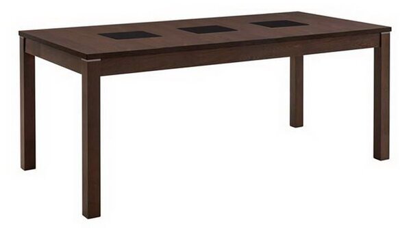 Τραπέζι Stillo Ε768 180x90x75cm Walnut-Black