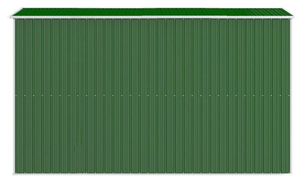 Αποθήκη Κήπου Πράσινη 192x357x223 εκ. Γαλβανισμένο Ατσάλι - Πράσινο