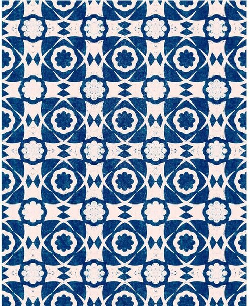 Ταπετσαρία Aegean Tiles Wp30051 52X1000Cm White-Blue Mindthegap