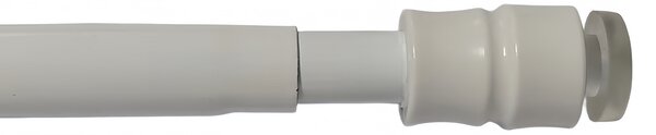 Κουρτινόξυλο Πίεσης Φ9mm Μονό 40-60cm Grace White 40602