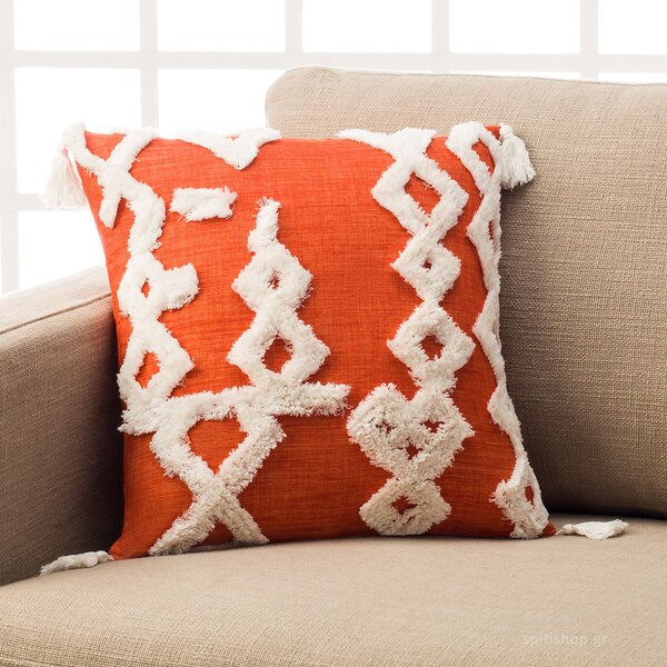 Διακοσμητική Μαξιλαροθήκη (43x43) Gofis Home Joy Orange 539/03