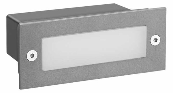 Απλίκα Led Εξωτερικού Χώρου Χωνευτή Aca PAS230GP Grey