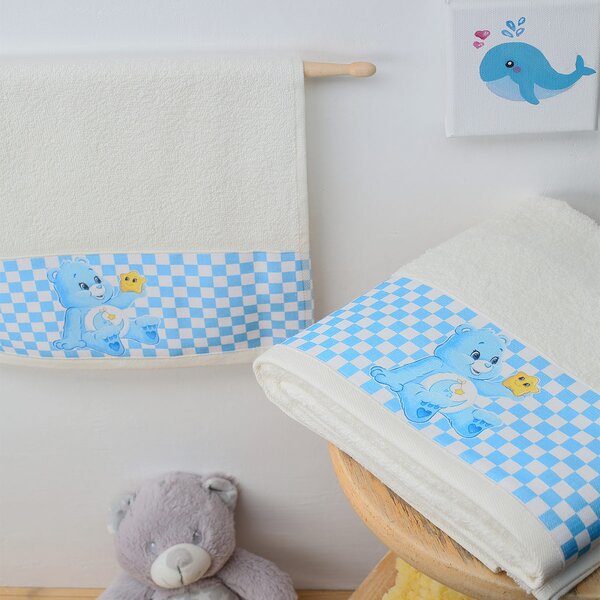 Βρεφικές Πετσέτες (Σετ 2τμχ) Dimcol Baby Bear 82 Εκρού 380gsm