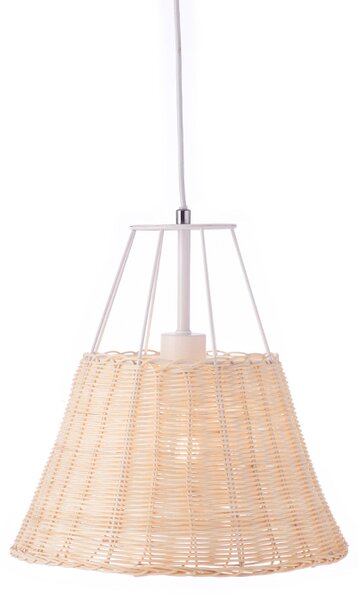 Φωτιστικό Οροφής Μονόφωτο Aca Zorbas GN60P130WH Rattan