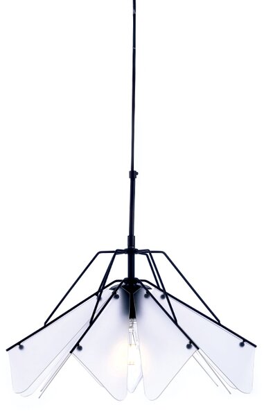 Φωτιστικό Οροφής Μονόφωτο Aca Origami EF39P145WH Black/Sanblast