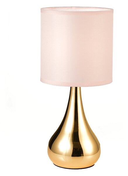 Πορτατίφ Αφής Με Dimmer Aca Bellatris KS1178T1PG Brass/Pink