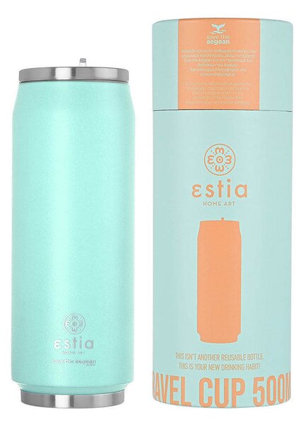 Ποτήρι Θερμός 500ml Estia Save The Aegean Bermuda Green 01-9786