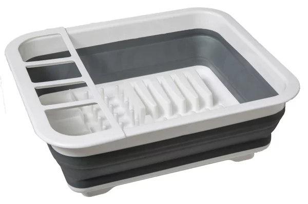 Πτυσσόμενο Στραγγιστήρι Πιάτων (36.5x31.5x13) F-V Retractable Drainer Grey 169156