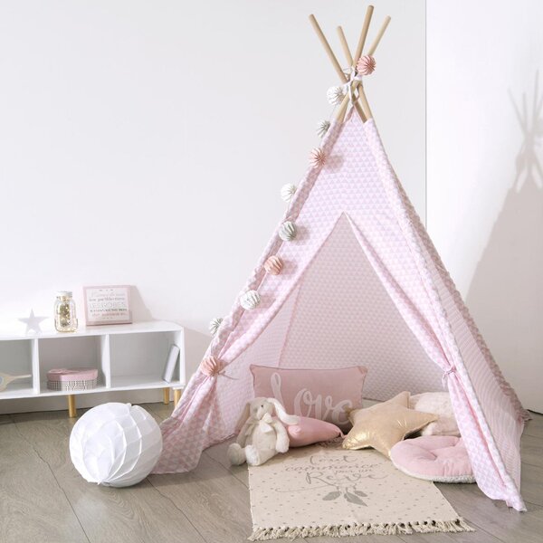 Παιδική Σκηνή A-S Tipi Pink 127176A