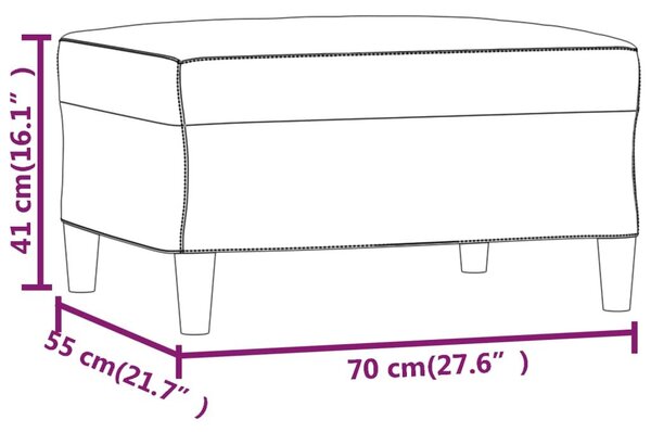 Υποπόδιο Ροζ 70x55x41 εκ. Βελούδινο - Ροζ