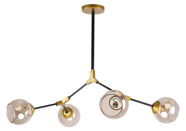 Φωτιστικό Οροφής Πολύφωτο Homelighting Conelly 77-8105 Brass