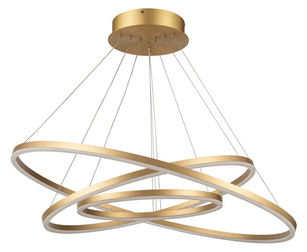 Φωτιστικό Οροφής Led Dimmable Homelighting Olympic 77-8124 Gold