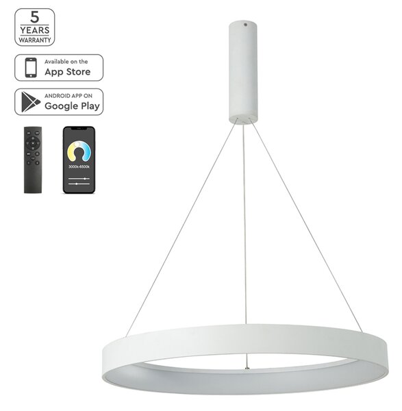 Φωτιστικό Οροφής Led Dimmable Smart WiFi Homelighting Amaya 77-8141 White