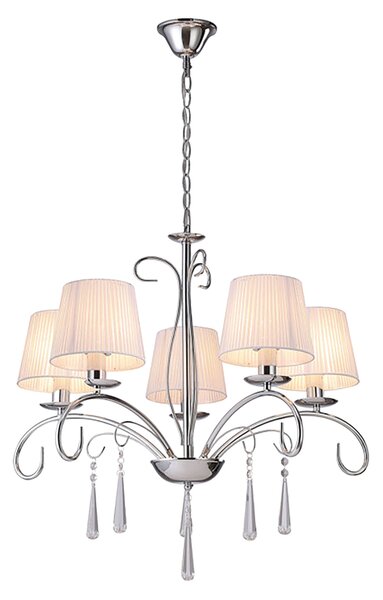 Πολυέλαιος Οροφής Homelighting Flaren 77-8196 Nickel