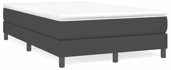 VidaXL Κρεβάτι Boxspring με Στρώμα Μαύρο 120x190 εκ. Υφασμάτινο